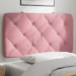rózsaszín bársony fejtámla párna 90 cm