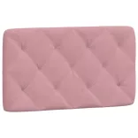 rózsaszín bársony fejtámla párna 90 cm