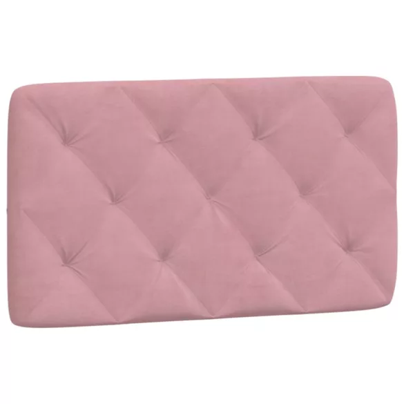 rózsaszín bársony fejtámla párna 90 cm
