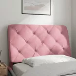 rózsaszín bársony fejtámla párna 90 cm