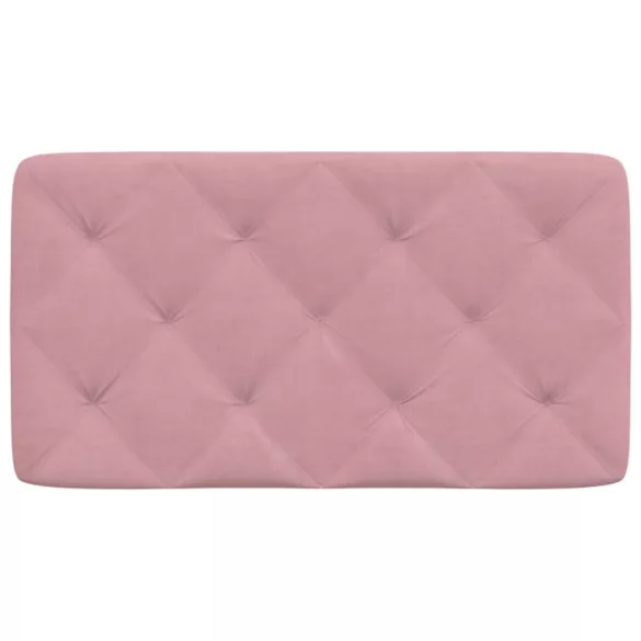 rózsaszín bársony fejtámla párna 90 cm