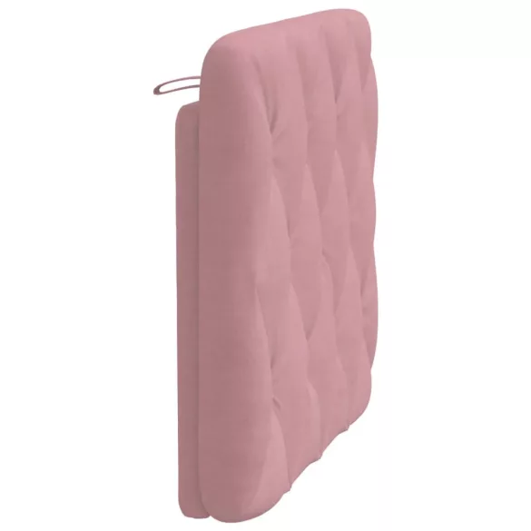 rózsaszín bársony fejtámla párna 90 cm
