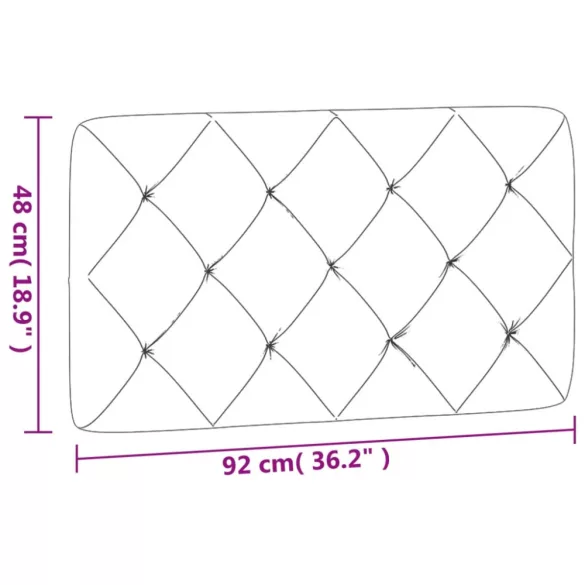 rózsaszín bársony fejtámla párna 90 cm