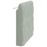 világosszürke bársony fejtámla párna 100 cm