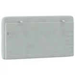 világosszürke bársony fejtámla párna 100 cm