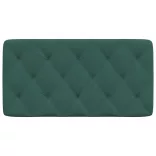 sötétzöld bársony fejtámla párna 100 cm