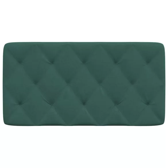 sötétzöld bársony fejtámla párna 100 cm