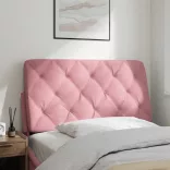 rózsaszín bársony fejtámla párna 100 cm