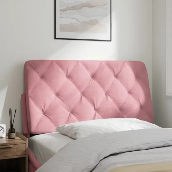 rózsaszín bársony fejtámla párna 100 cm