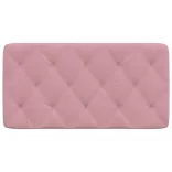 rózsaszín bársony fejtámla párna 100 cm