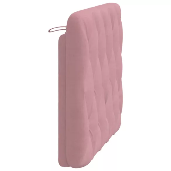 rózsaszín bársony fejtámla párna 100 cm