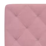 rózsaszín bársony fejtámla párna 100 cm