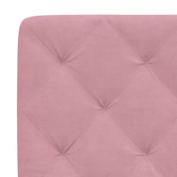 rózsaszín bársony fejtámla párna 100 cm