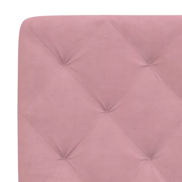 rózsaszín bársony fejtámla párna 120 cm