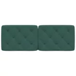 sötétzöld bársony fejtámla párna 140 cm