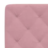 rózsaszín bársony fejtámla párna 140 cm