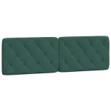 sötétzöld bársony fejtámla párna 160 cm