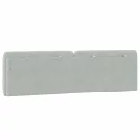 világosszürke bársony fejtámla párna 180 cm