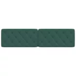 sötétzöld bársony fejtámla párna 200 cm