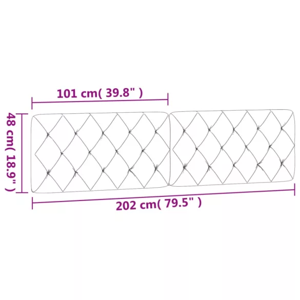 rózsaszín bársony fejtámla párna 200 cm