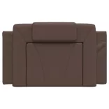 barna műbőr fejtámla párna Viana 80 cm