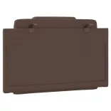 barna műbőr fejtámla párna Viana 80 cm