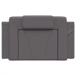 szürke műbőr fejtámla párna Viana 80 cm