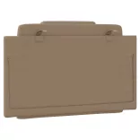 cappuccino színű műbőr fejtámla párna Viana 80 cm