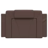 barna műbőr fejtámla párna Viana 90 cm