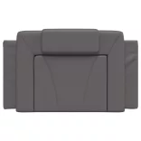 szürke műbőr fejtámla párna Viana 90 cm