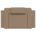 cappuccino színű műbőr fejtámla párna Viana 90 cm