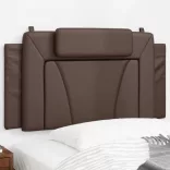 barna műbőr fejtámla párna Viana 100 cm