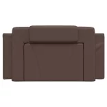 barna műbőr fejtámla párna Viana 100 cm