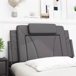 szürke műbőr fejtámla párna Viana 100 cm
