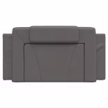 szürke műbőr fejtámla párna Viana 100 cm