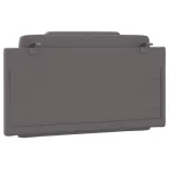 szürke műbőr fejtámla párna Viana 100 cm