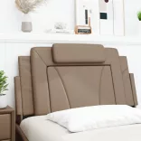 cappuccino színű műbőr fejtámla párna Viana 100 cm