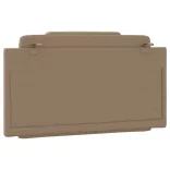 cappuccino színű műbőr fejtámla párna Viana 100 cm