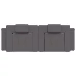 szürke műbőr fejtámla párna Viana 120 cm