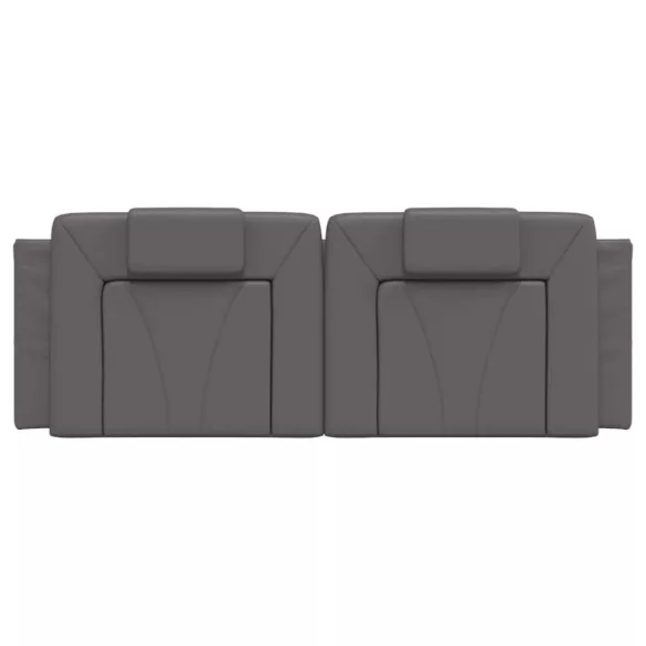 szürke műbőr fejtámla párna Viana 120 cm