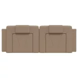 cappuccino színű műbőr fejtámla párna Viana 120 cm