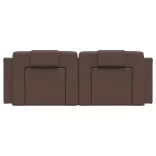 barna műbőr fejtámla párna Viana 140 cm