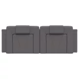 szürke műbőr fejtámla párna Viana 140 cm