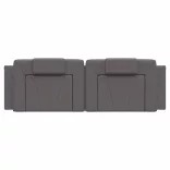 szürke műbőr fejtámla párna Viana 160 cm