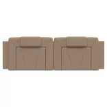 cappuccino színű műbőr fejtámla párna Viana 160 cm