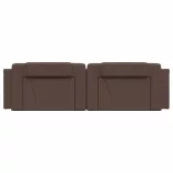 barna műbőr fejtámla párna Viana 180 cm