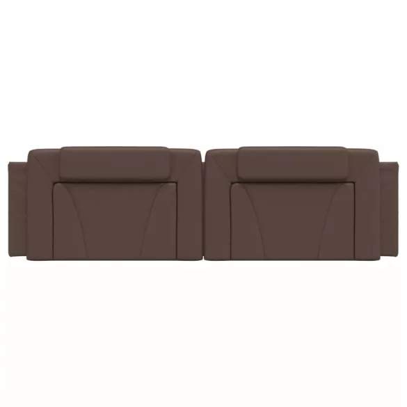 barna műbőr fejtámla párna Viana 180 cm