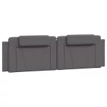 szürke műbőr fejtámla párna Viana 180 cm