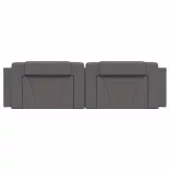 szürke műbőr fejtámla párna Viana 180 cm