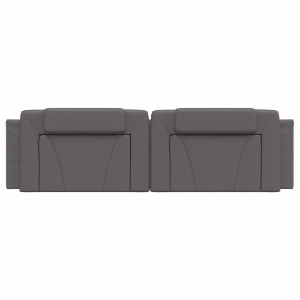 szürke műbőr fejtámla párna Viana 180 cm